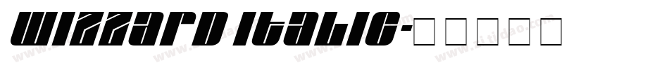 Wizzard Italic字体转换